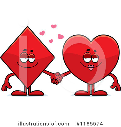 Royalty-Free (RF) Playing Card Suit Clipart Illustration by Cory Thoman - Stock Sample #1165574