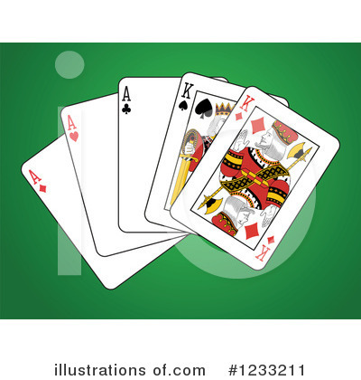 Royalty-Free (RF) Playing Cards Clipart Illustration by Frisko - Stock Sample #1233211