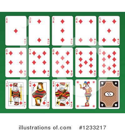 Royalty-Free (RF) Playing Cards Clipart Illustration by Frisko - Stock Sample #1233217