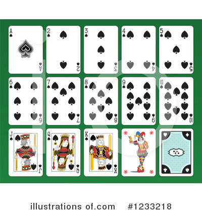Royalty-Free (RF) Playing Cards Clipart Illustration by Frisko - Stock Sample #1233218
