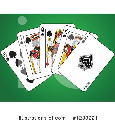 Royalty-Free (RF) Playing Cards Clipart Illustration by Frisko - Stock Sample #1233221
