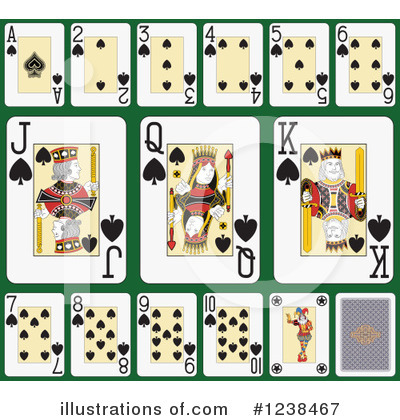 Royalty-Free (RF) Playing Cards Clipart Illustration by Frisko - Stock Sample #1238467