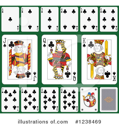Royalty-Free (RF) Playing Cards Clipart Illustration by Frisko - Stock Sample #1238469