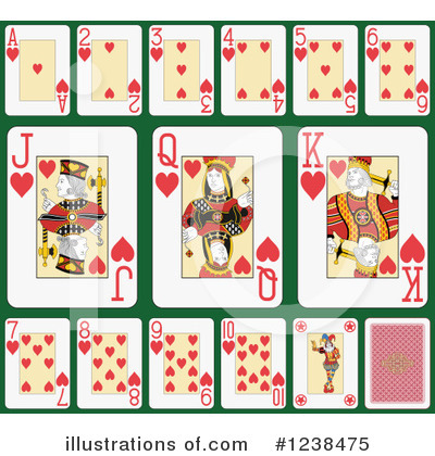 Royalty-Free (RF) Playing Cards Clipart Illustration by Frisko - Stock Sample #1238475