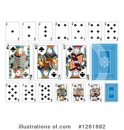 Royalty-Free (RF) Playing Cards Clipart Illustration by AtStockIllustration - Stock Sample #1261882