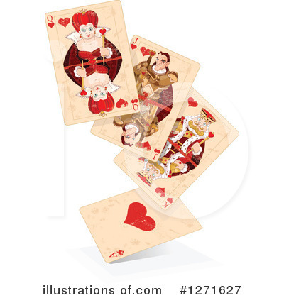 Royalty-Free (RF) Playing Cards Clipart Illustration by Pushkin - Stock Sample #1271627