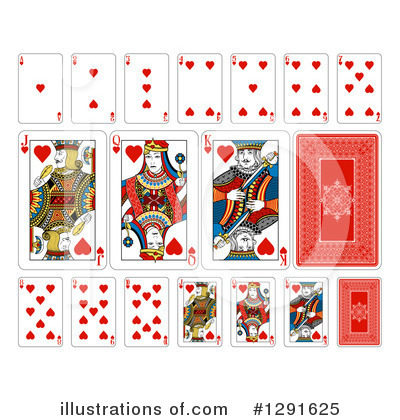 Royalty-Free (RF) Playing Cards Clipart Illustration by AtStockIllustration - Stock Sample #1291625