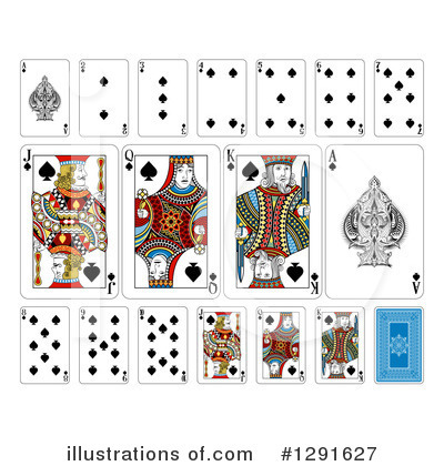 Royalty-Free (RF) Playing Cards Clipart Illustration by AtStockIllustration - Stock Sample #1291627