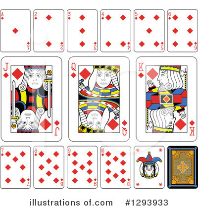 Royalty-Free (RF) Playing Cards Clipart Illustration by Frisko - Stock Sample #1293933