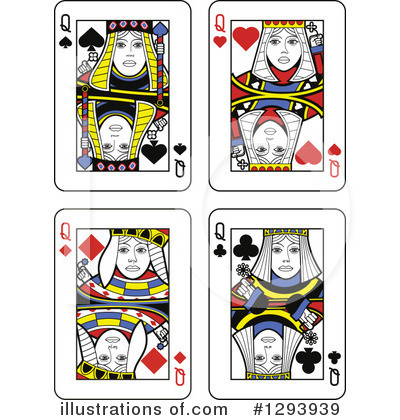 Royalty-Free (RF) Playing Cards Clipart Illustration by Frisko - Stock Sample #1293939