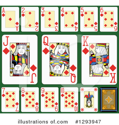 Royalty-Free (RF) Playing Cards Clipart Illustration by Frisko - Stock Sample #1293947