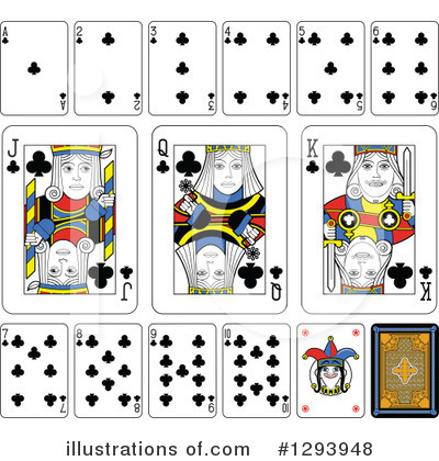 Royalty-Free (RF) Playing Cards Clipart Illustration by Frisko - Stock Sample #1293948