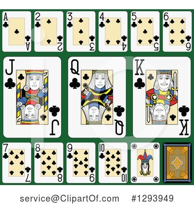 Royalty-Free (RF) Playing Cards Clipart Illustration by Frisko - Stock Sample #1293949