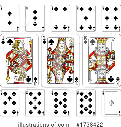 Royalty-Free (RF) Playing Cards Clipart Illustration by AtStockIllustration - Stock Sample #1738422