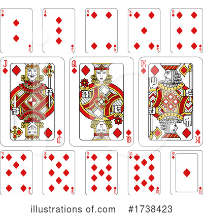 Royalty-Free (RF) Playing Cards Clipart Illustration by AtStockIllustration - Stock Sample #1738423