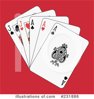 Royalty-Free (RF) Playing Cards Clipart Illustration by Frisko - Stock Sample #231886