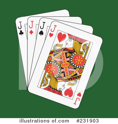 Royalty-Free (RF) Playing Cards Clipart Illustration by Frisko - Stock Sample #231903