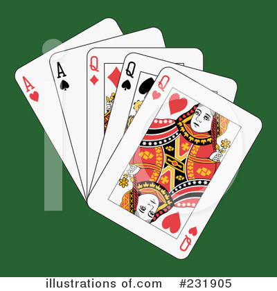 Royalty-Free (RF) Playing Cards Clipart Illustration by Frisko - Stock Sample #231905