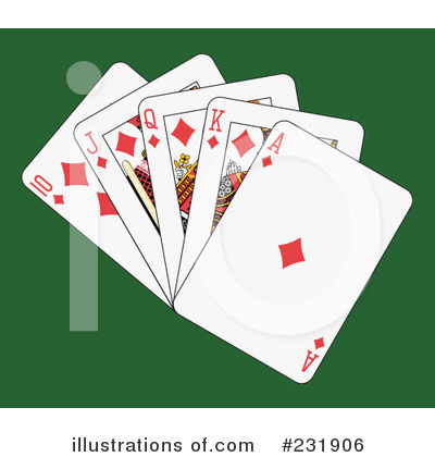 Royalty-Free (RF) Playing Cards Clipart Illustration by Frisko - Stock Sample #231906