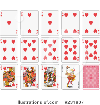 Royalty-Free (RF) Playing Cards Clipart Illustration by Frisko - Stock Sample #231907