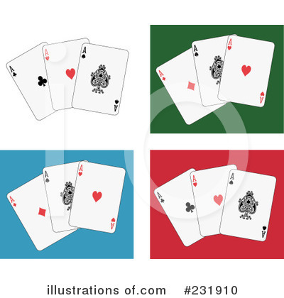 Royalty-Free (RF) Playing Cards Clipart Illustration by Frisko - Stock Sample #231910