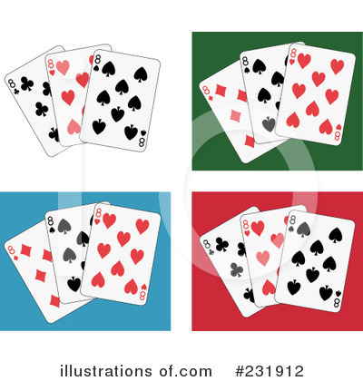 Royalty-Free (RF) Playing Cards Clipart Illustration by Frisko - Stock Sample #231912