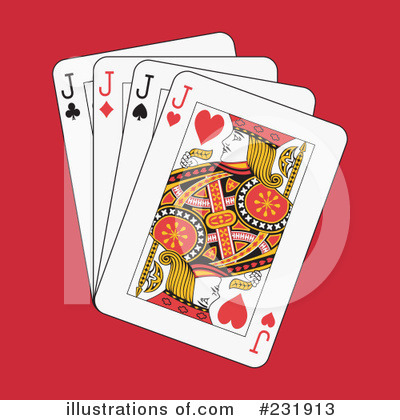 Royalty-Free (RF) Playing Cards Clipart Illustration by Frisko - Stock Sample #231913