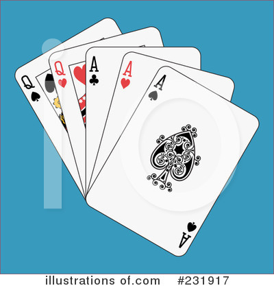 Royalty-Free (RF) Playing Cards Clipart Illustration by Frisko - Stock Sample #231917