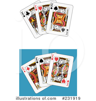 Royalty-Free (RF) Playing Cards Clipart Illustration by Frisko - Stock Sample #231919