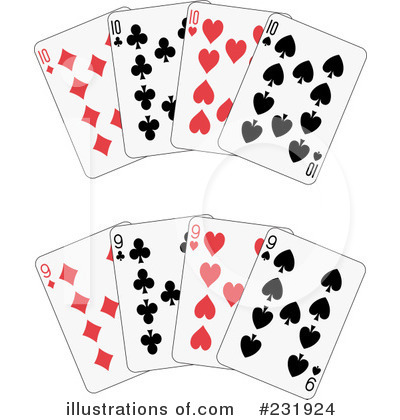 Royalty-Free (RF) Playing Cards Clipart Illustration by Frisko - Stock Sample #231924