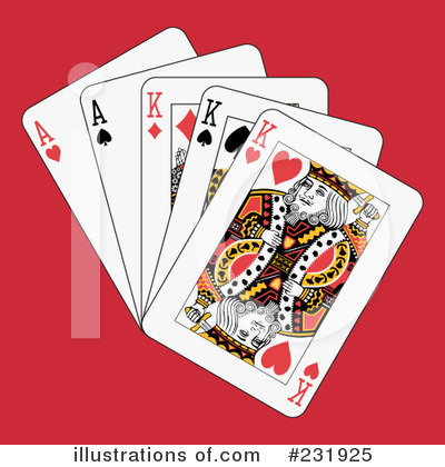Royalty-Free (RF) Playing Cards Clipart Illustration by Frisko - Stock Sample #231925