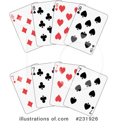 Royalty-Free (RF) Playing Cards Clipart Illustration by Frisko - Stock Sample #231926