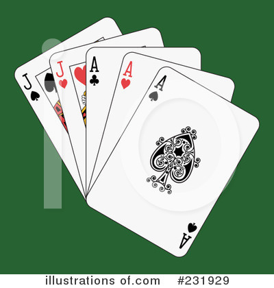 Royalty-Free (RF) Playing Cards Clipart Illustration by Frisko - Stock Sample #231929