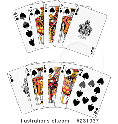 Royalty-Free (RF) Playing Cards Clipart Illustration by Frisko - Stock Sample #231937