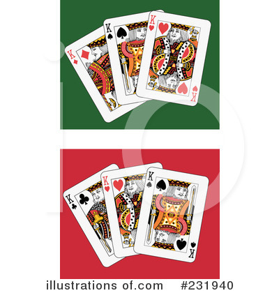 Royalty-Free (RF) Playing Cards Clipart Illustration by Frisko - Stock Sample #231940