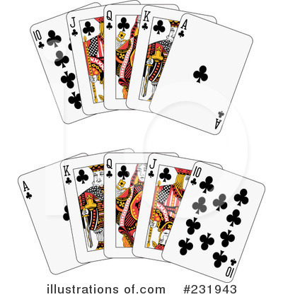 Royalty-Free (RF) Playing Cards Clipart Illustration by Frisko - Stock Sample #231943