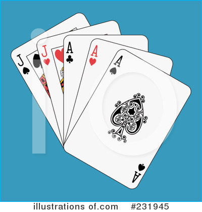 Royalty-Free (RF) Playing Cards Clipart Illustration by Frisko - Stock Sample #231945