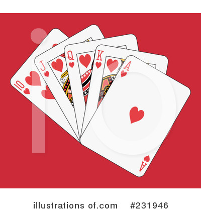 Royalty-Free (RF) Playing Cards Clipart Illustration by Frisko - Stock Sample #231946