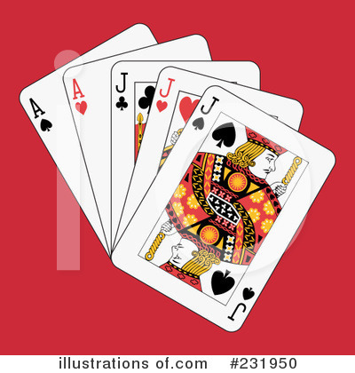 Royalty-Free (RF) Playing Cards Clipart Illustration by Frisko - Stock Sample #231950