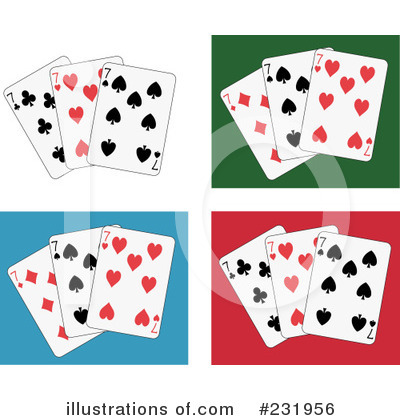 Royalty-Free (RF) Playing Cards Clipart Illustration by Frisko - Stock Sample #231956