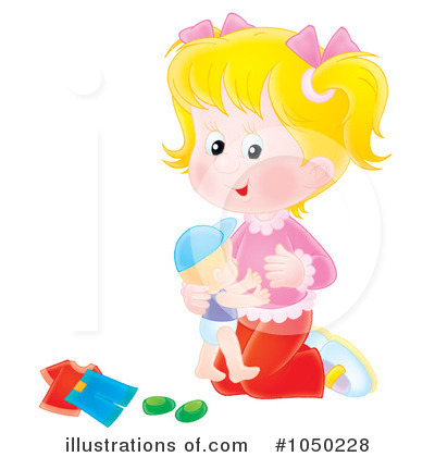 Royalty-Free (RF) Playing Clipart Illustration by Alex Bannykh - Stock Sample #1050228