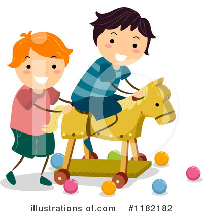 Royalty-Free (RF) Playing Clipart Illustration by BNP Design Studio - Stock Sample #1182182