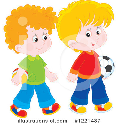 Royalty-Free (RF) Playing Clipart Illustration by Alex Bannykh - Stock Sample #1221437