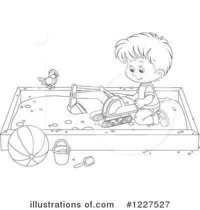 Royalty-Free (RF) Playing Clipart Illustration by Alex Bannykh - Stock Sample #1227527