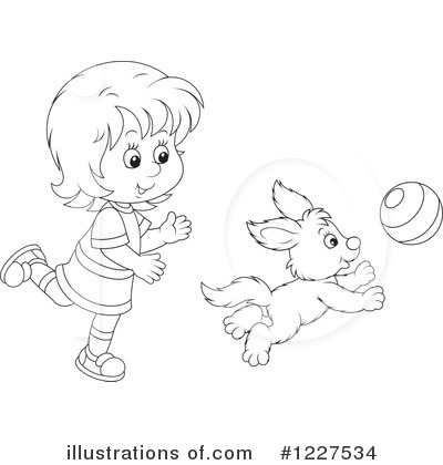 Royalty-Free (RF) Playing Clipart Illustration by Alex Bannykh - Stock Sample #1227534