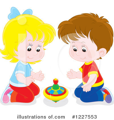 Royalty-Free (RF) Playing Clipart Illustration by Alex Bannykh - Stock Sample #1227553