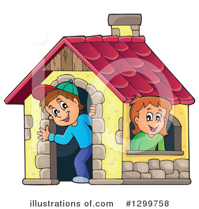 Royalty-Free (RF) Playing Clipart Illustration by visekart - Stock Sample #1299758