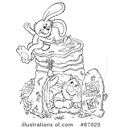 Royalty-Free (RF) Playing Clipart Illustration by Alex Bannykh - Stock Sample #87020