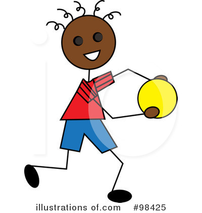 Royalty-Free (RF) Playing Clipart Illustration by Pams Clipart - Stock Sample #98425