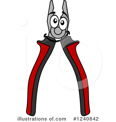 Pliers Clipart #1240842 by Vector Tradition SM